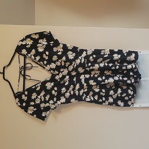 Polka Dot and Daisy Romper